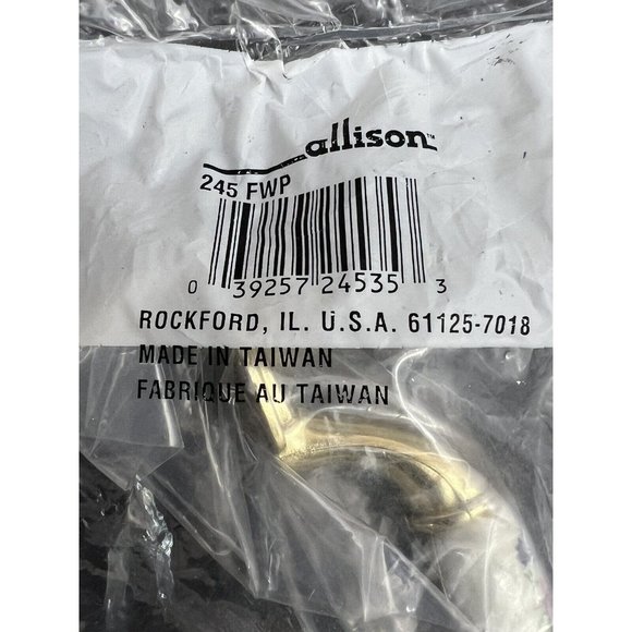 Set of 8 Amerock Handle Pull Floral Allison 245FWP Polished Brass White 3" - Picture 7 of 7